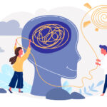 Psychotherapy practice. Woman psychologist bconsulting patient. Siety psychiatry concept